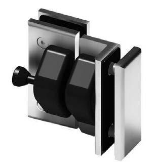 Gate Panel ø16 Ø12 150 min 5 Glass Preparation EHPL290 Gate latch and keeper 50mm, marine grade 316 38mm ø16 Designed for a frameless glass pool gate that closes to a side panel at 90