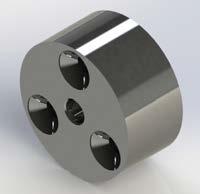 SPACERS & STEPPED DISCS SP5025T and SP5025 Spacers Satin anodised SP5025T - Threaded M10 hole SP5025-10.5mm dia.