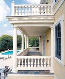 With Fypon balustrade systems, you can transform any ordinary porch, patio or balcony into an impressive, sophisticated space.