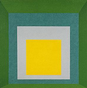 Josef Albers Homage to the Square: Apparition 1959. Oil on Masonite 47 1/2 x 47 1/2 inches.
