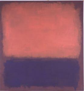 Mark Rothko No. 14 1960 1/2 in. x 105 5/8 in. on canvas Representational and thematic elements are secondary to formal elements.