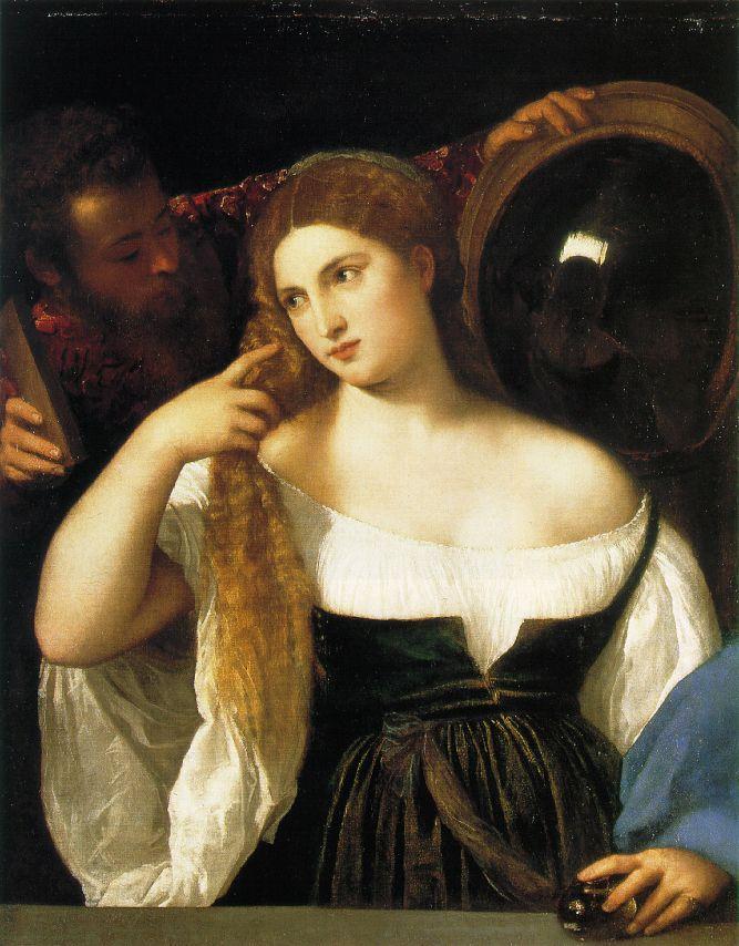 Titian Woman with a Mirror c.
