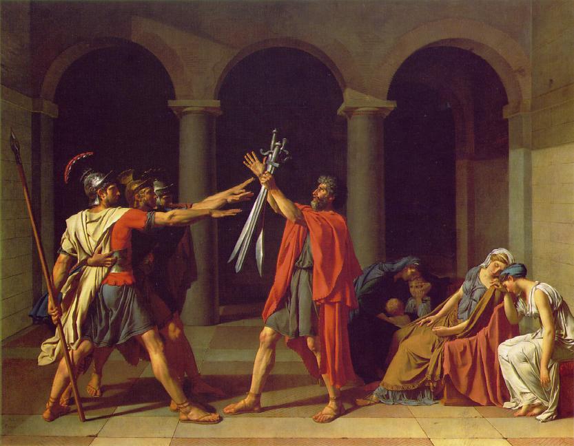 David The Oath of the Horatii 1784 Oil