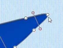 To change a corner point to a curve (round) point, simply click the point without moving it.