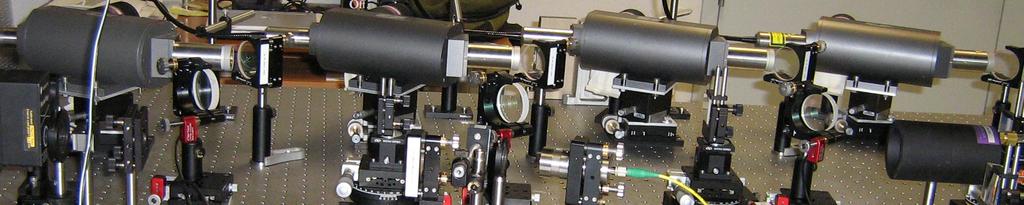 Figure 6.2. Photograph of a table-top fiber laser system with kw-level spectrally-combined output.