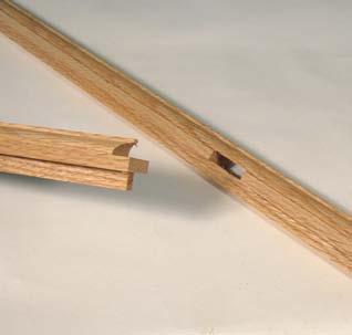 The rails are joined to the stiles with a haunched mortise and tenon joint. You can cut the mortises in the stiles using a mortiser or router.