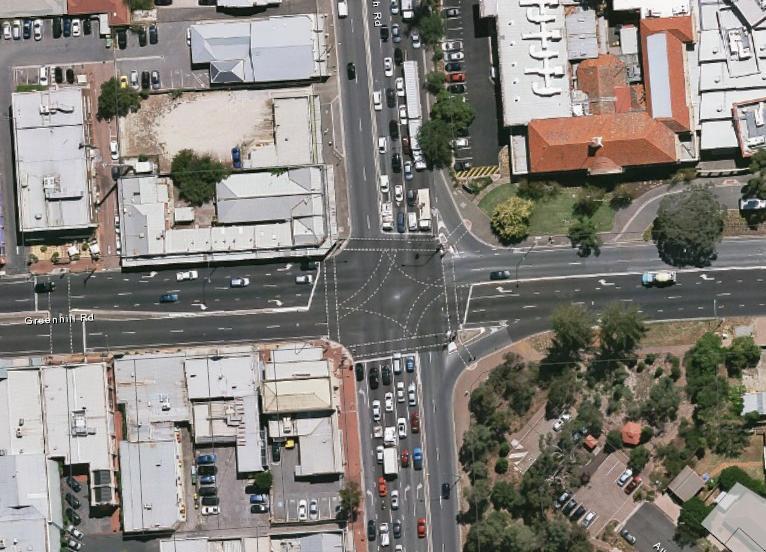 Mapping the capacity and performance of the arterial road network in Adelaide trucks, etc.). The vehicle composition information is important for accurate intersection traffic modelling.