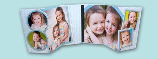 Select from 4 papers and 4 finishing options. Wallet size books have 12 interior and 2 cover image panels. Our 3x3 books have 10 interior and 2 cover image panels.