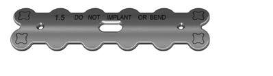 5, left, length 26 mm 03.132.258 Trial Implant for VA Locking Strut Plate 1.