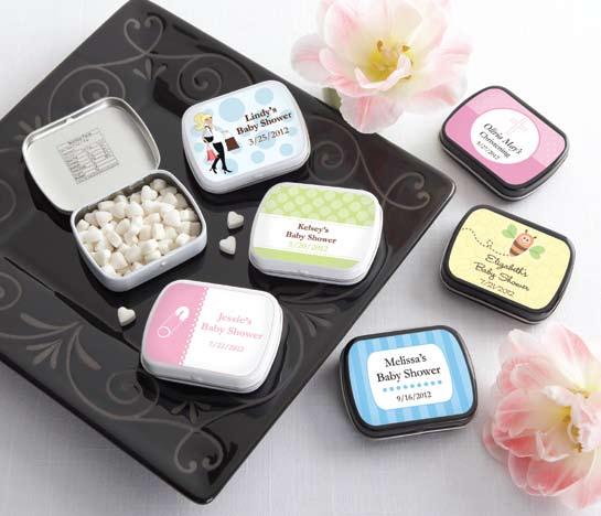 1. Sweet Kisses Personalized Lip Balm (Set of 12) Crystal-clear, acrylic container of top-quality lip balm with a light vanilla scent.