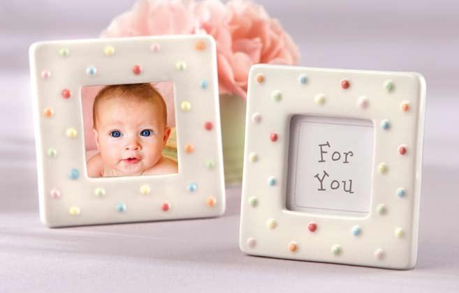 Baby s First Bottle Filled-Glass Candle with Bib Tag (Set of 4) Floral-scented candle with