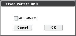 If you wish to change the number of measures in the pattern, set the Pattern Parameter. 2. Select Step Recording (Loop Type) to open the dialog box. 4.