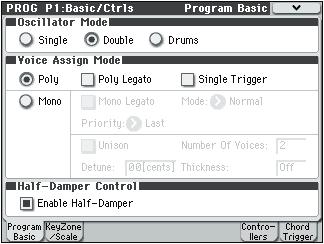PROG P1: Basic/Ctrls (Basic/Controllers) 1 1: Program Basic PROG P1: Basic/Ctrls (Basic/Controllers) 1 1: Program Basic This page contains all of the basic settings for the Program.