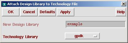 You can attached or compile a tech file to the library. In this case you will attach an existing tech.