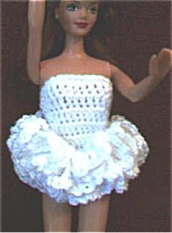 SECTION 2 Fashion Doll Ballet Costume Materials: One ball of LusterSheen, Crochet hook size C (2.