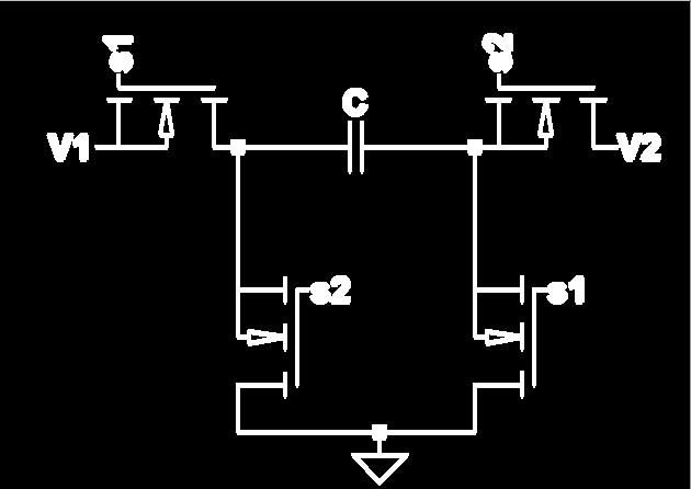 The series circuit acts the same as the shunt circuit; however, the seriesconnected switched-capacitor is less susceptible to