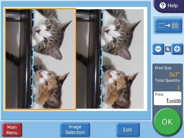 0 If you are laying out multiple images, select the other image.