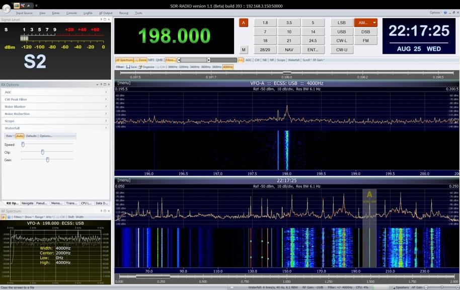 13 SDR-Radio Software The new SDR-Radio software by SDR-RADIO.com GmbH supports the NetSDR.