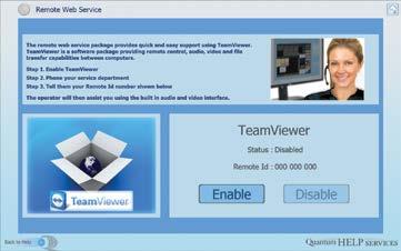 Remote Service: Web-based Remote Support and Service worldwide via the built-in