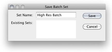 You must actually save the list to be able to access the saved Batch list. In the above example the following effects were added to the batch list set: 1.