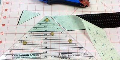 Using the 2" line on the Companion Angle ruler, cut 48 matched pairs.