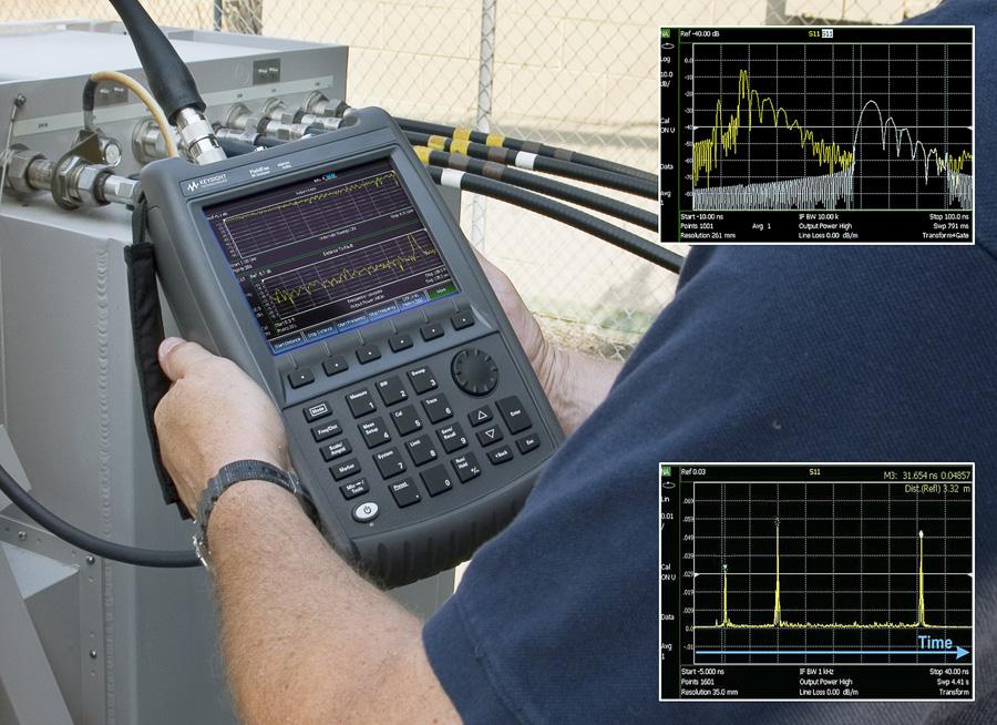 Keysight Technologies Techniques for Time Domain Measurements Using FieldFox handheld analyzers Application Note This application note will introduce time domain and distance-to-fault (DTF)