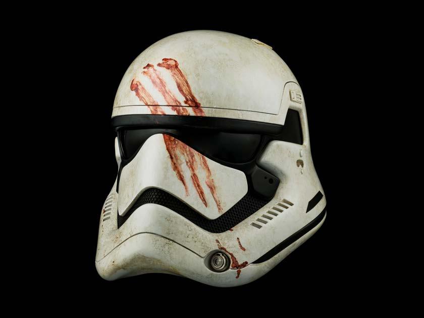 Featuring the bloody handprint that triggers Finn's defection to the Resistance,