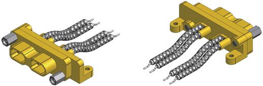 2 µm gold on copper alloy Single way female SMD connector VARIANT 10 (see details page