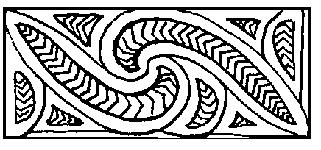 (source: Maori Carving Reading Surface Patterns) Patterns of Maori carving consist of highly elaborated complicated forms that resemble interweaving of fern leaves.