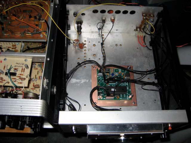 A sub chassis of approximately 4 inches by 4 inches was cut from a piece of single sided copper PC board.