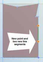 original line segment as one end point of each new line.