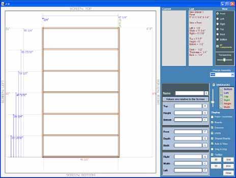 43 2D Form Viewing and Designing The 2D form Table is an interactive design tool that displays the Project or an Assembly within the Project with its components.