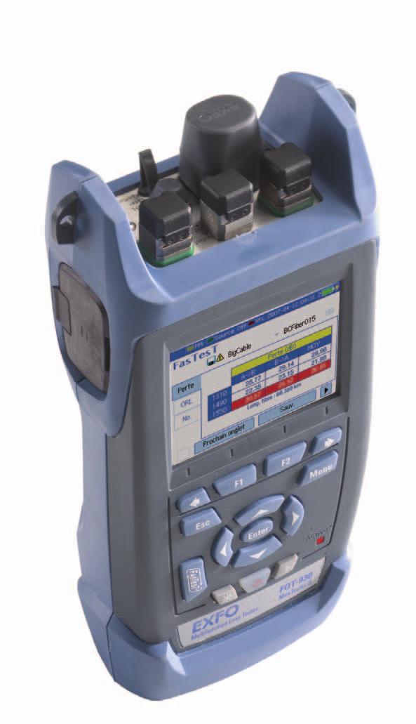EXFO s Next-Generation MaxTester: Much More Features, Much Bigger Performance The new FOT-930 MaxTester is designed to help network service providers address CAPEX and OPEX issues, enable installers