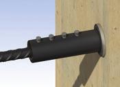 Installation MBT Continuity Series - Sizes 20mm to 40mm 2 3 Fix the nail plate to the formwork and fully screw the female component onto the plate.