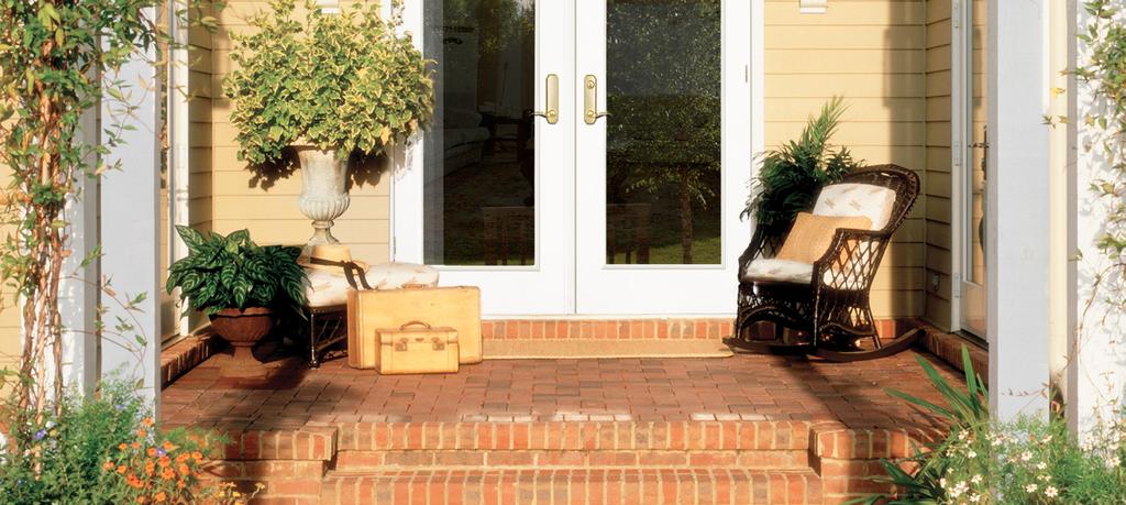 Beyond the Dutch door, there are other options. Many Farmhouse entry doors are double doors. These may be full lite, with glass from top to bottom, or have small insets of glass.