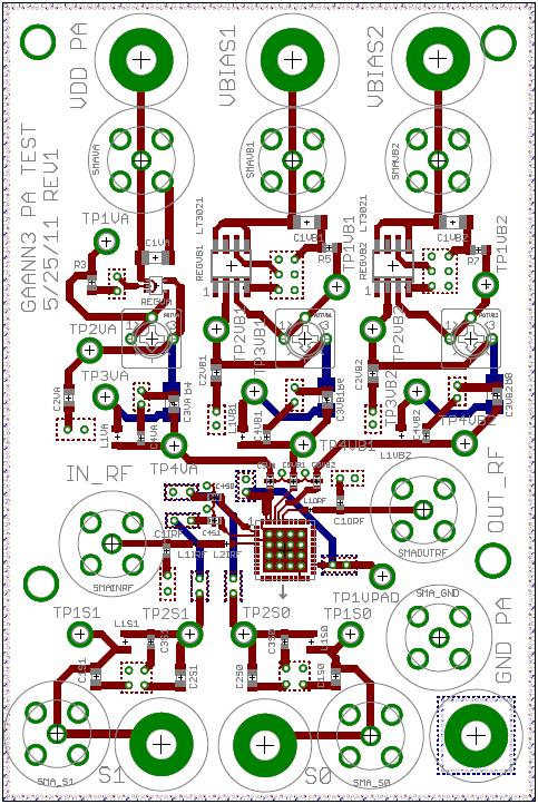 Figure 6.6. PCB layout. 6.8 Test PCB Photo After the test PCB layout design was done, it was sent to PCB-Pool, a PCB service provider, to be fabricated.