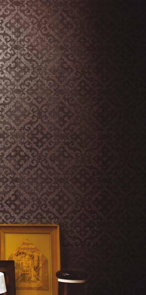 the engraved surface a light and shade effect in backlighting Textile is synonymous with interior design.
