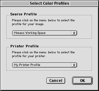 Workflows for Using Profiles 9. Turn off color management in the driver by selecting No Color Adjustment. This prevents the driver from reapplying the profile.