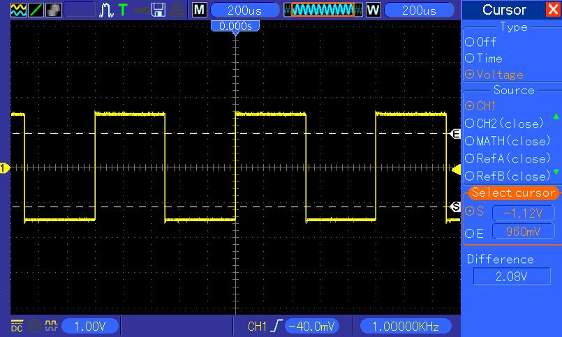 Basic Operation Delta Display the difference (delta) between the cursors. Display the measurement in the box under this option.