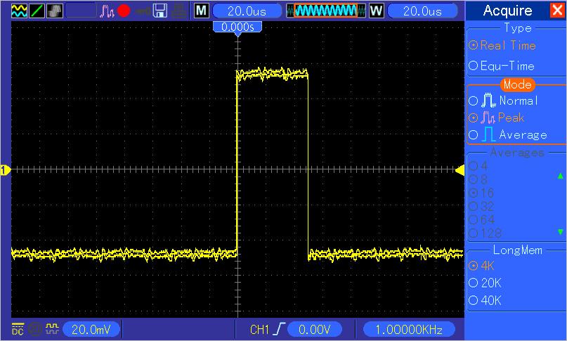 Application Examples Using this feature can help you to capture occasional events more easily. This is an advantage of the digital storage oscilloscope. 6.