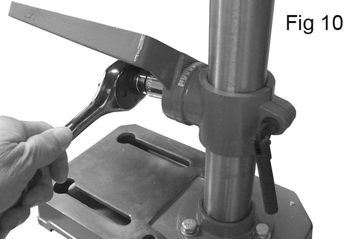 Undo the switch actuator fixing screw shown in Fig 8 and adjust if necessary.