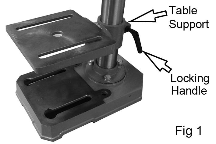 UNPACKING The drill press is delivered with the components shown on page 7. Check the parts against the list on page 7.