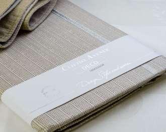 silver DECO 2 COLS SAGE & SILVER EASYCARE COTTON/ POLY sage - RUNNERS