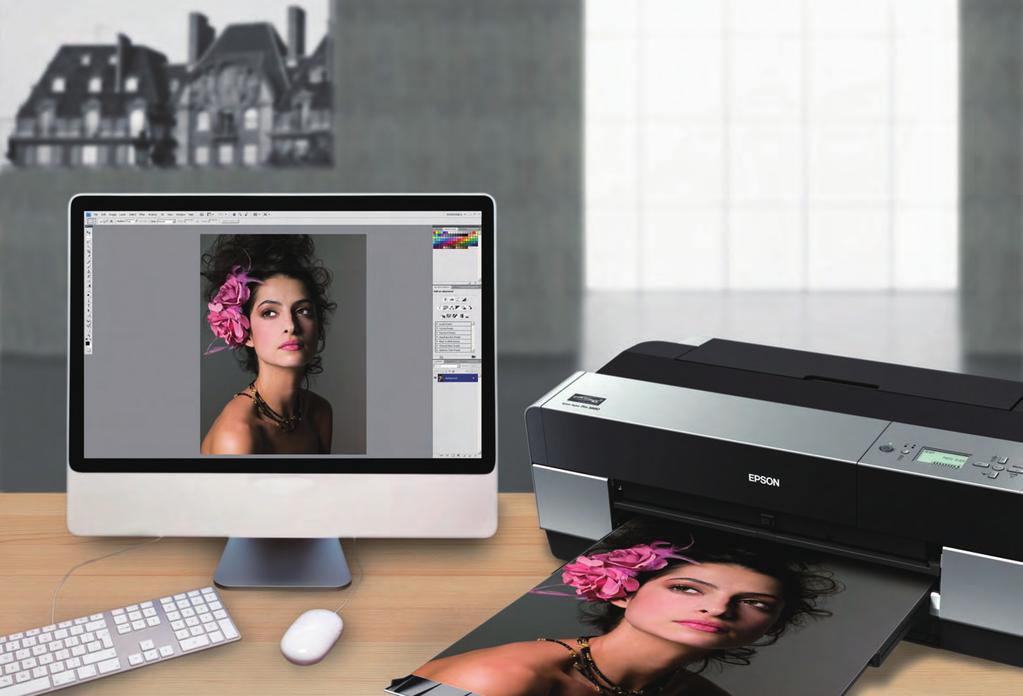 the printer automatically selects either the photo black ink set or matte black ink