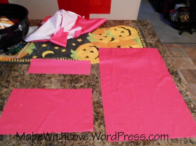 Once you have your bag body cut out, cut a single layer piece of PUL for the front