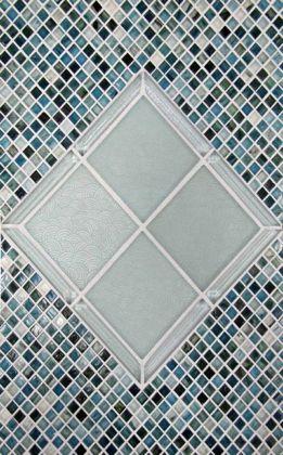 Board #17 Tozen Antimony Mini Mosaic, Monochromatic