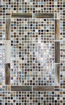Stacked Ochre Silk Board #29 Tozen Mini Mosaic