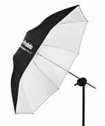 Profoto offers six different shallow umbrellas in two sizes and three fabrics: White, Silver and Translucent.