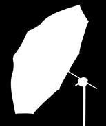 Use the diffuser in combination with the white or the silver umbrellas to convert your umbrella into a softbox and diffuse the light even more.