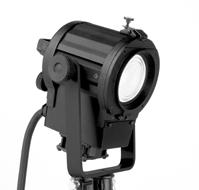 With a large 175 mm diameter Fresnel lens, the FresnelSpot offers lighting adjustments between 10 and 50. The unit also has integrated support for filters and masks.